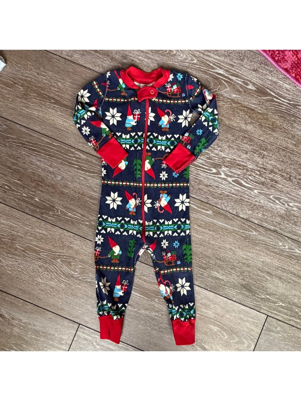 Hanna Andersson Christmas Gnome Organic Cotton Zippy